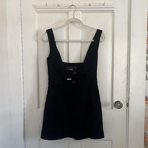 Maeve Anthropologie Black Mini Pinafore